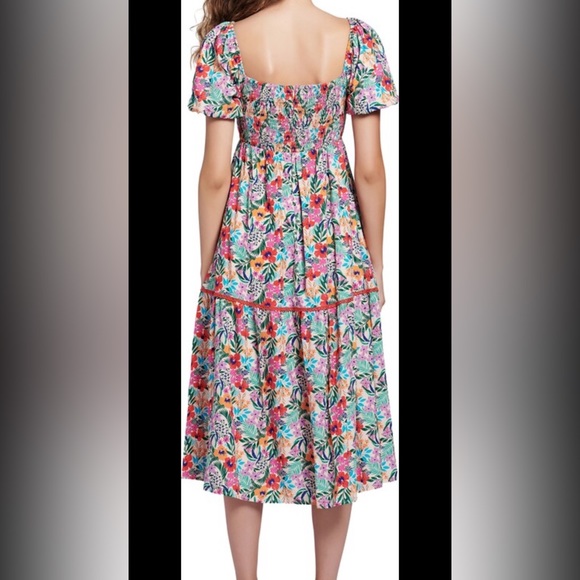 Lost + Wander All Summer Long Floral Tiered Dress Midi - Picture 3 of 9